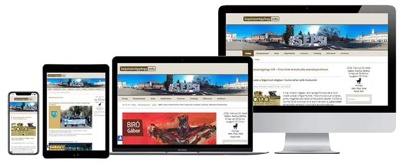 Sepsiszentgyörgy hírportál és digitális archívum weboldal készítése.