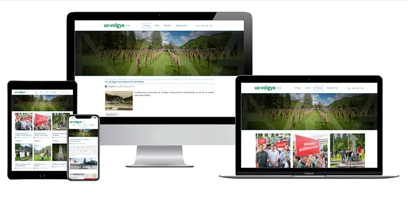 Úzvölgye információs portál és négy nyelvű dokumentumtár fejlesztése.